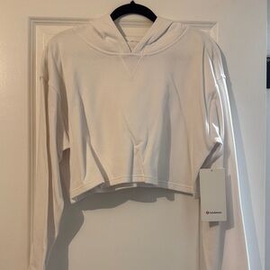 lululemon athletica Cream Cropped Sweatshirt